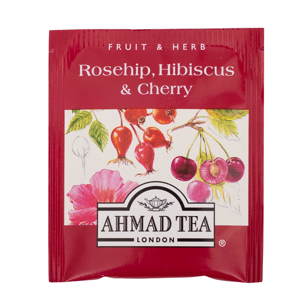 Rosehip, Hibiscus & Cherry Infusion Herbal Fruit Tea, Ahmad Tea