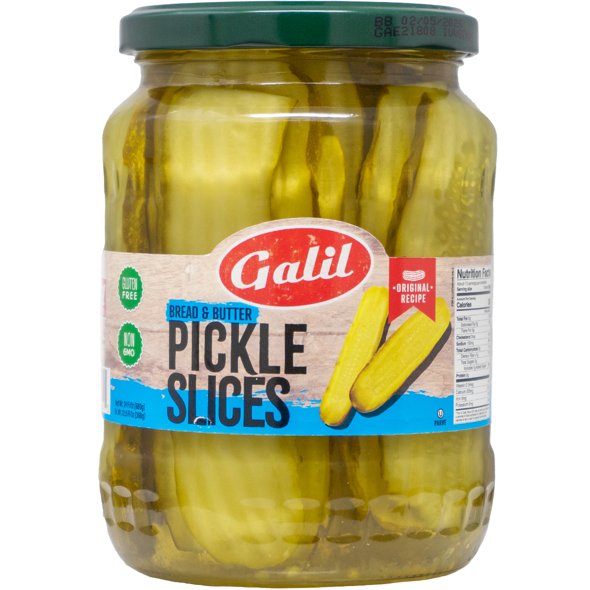 Pickle Sandwich Slices | 24 oz | Galil