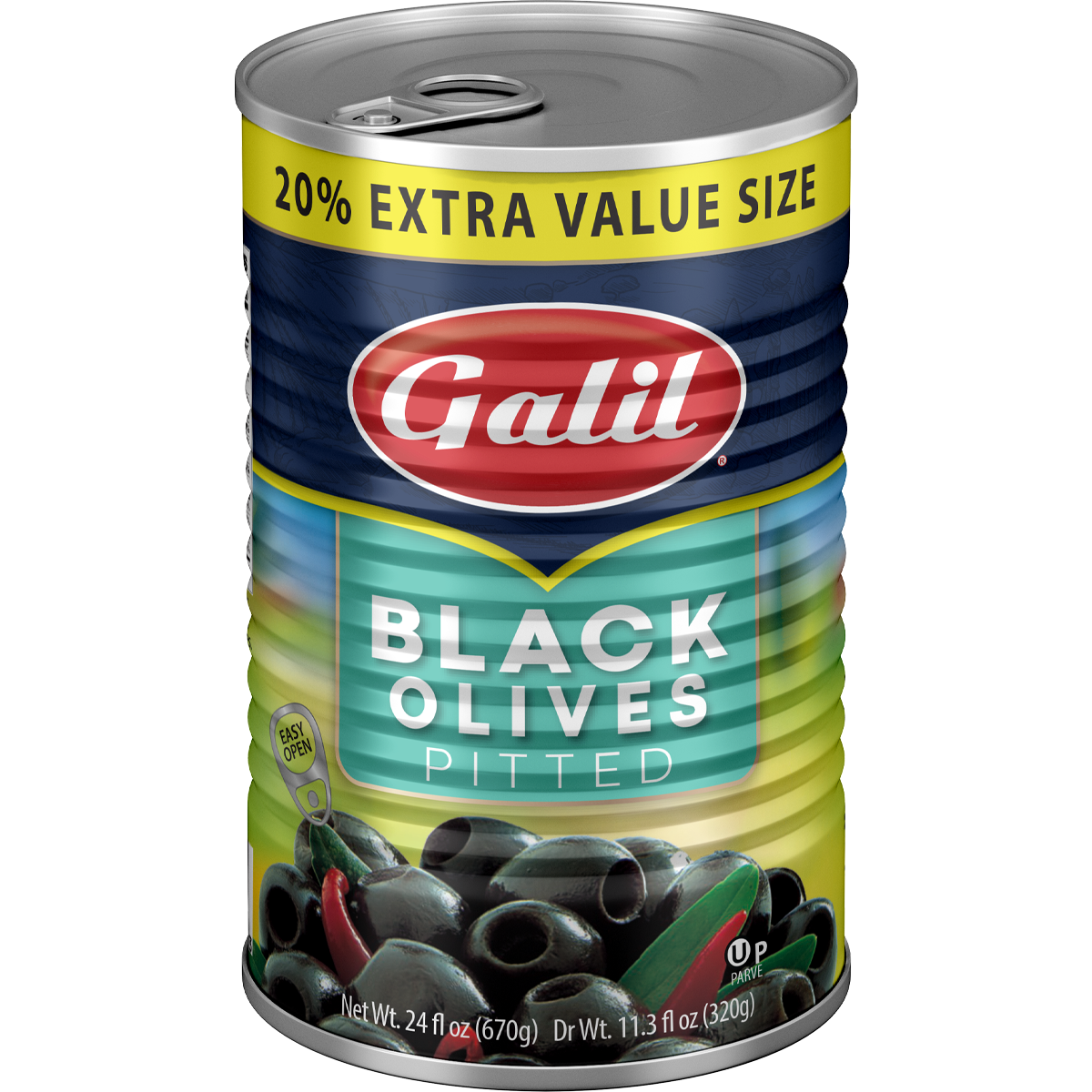 Black Olives Pitted, Galil