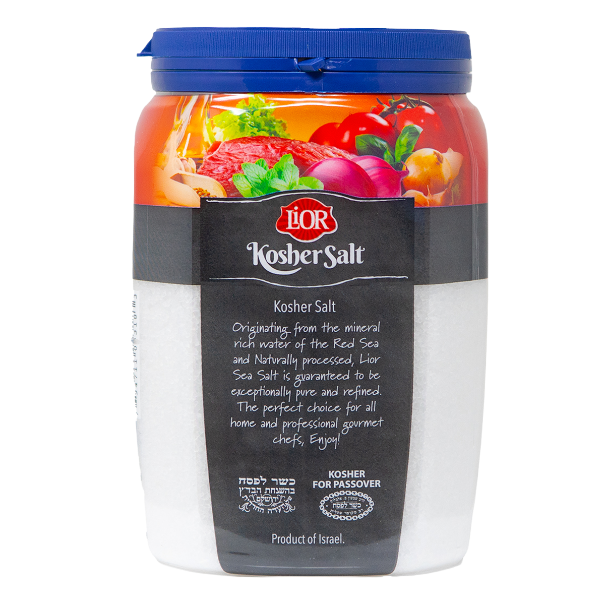 Kosher Salt, Coarse Sea Salt Chefs Jar, LiOR