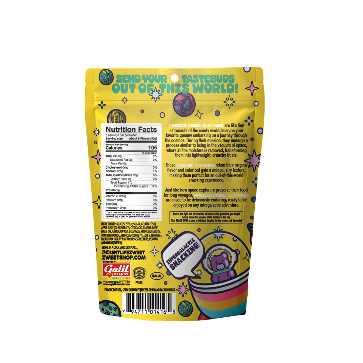 Cosmoz Freeze Dried Sour Mango, Zweet