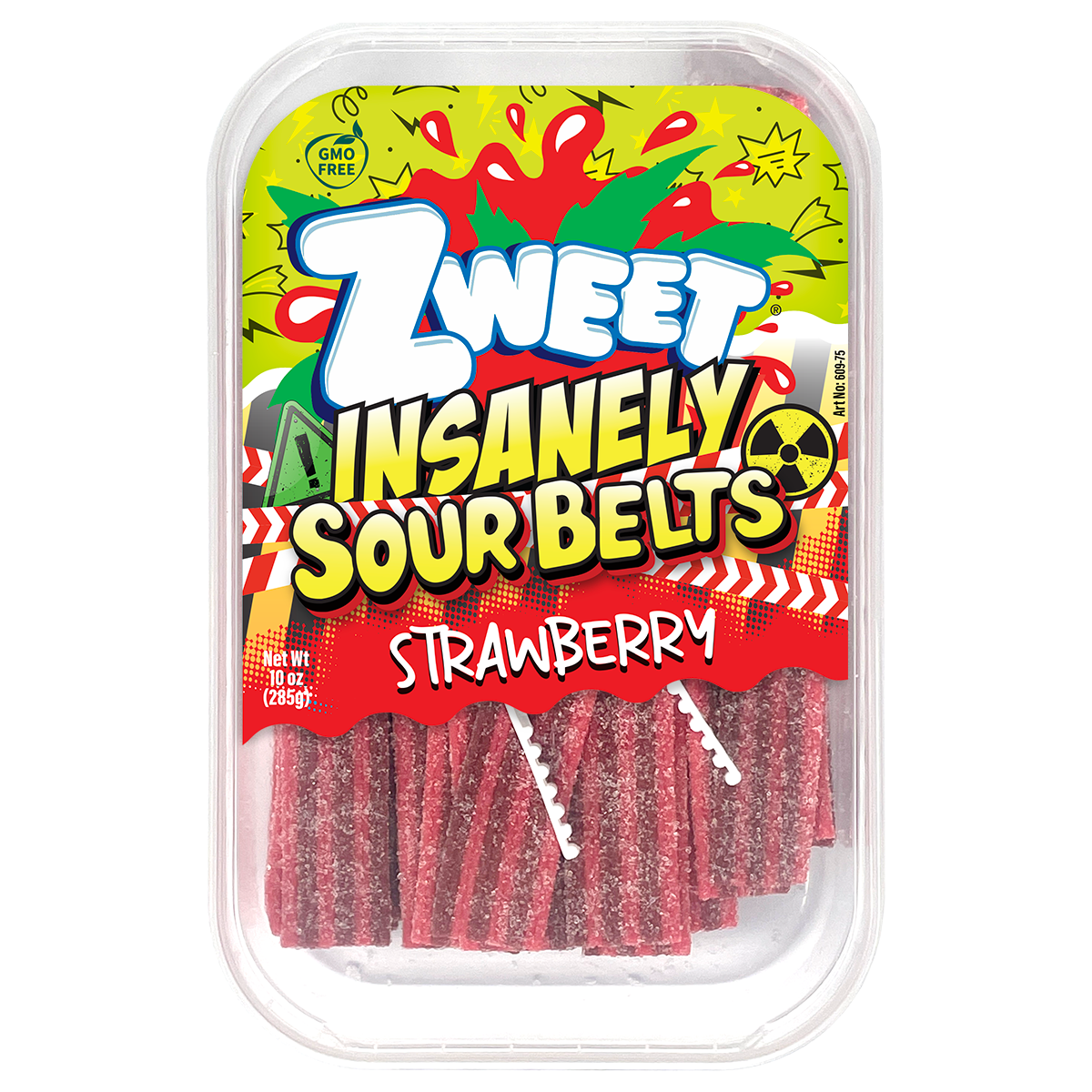 Insanely Sour Strawberry Belts | Zweet | 10 oz – OurBasket