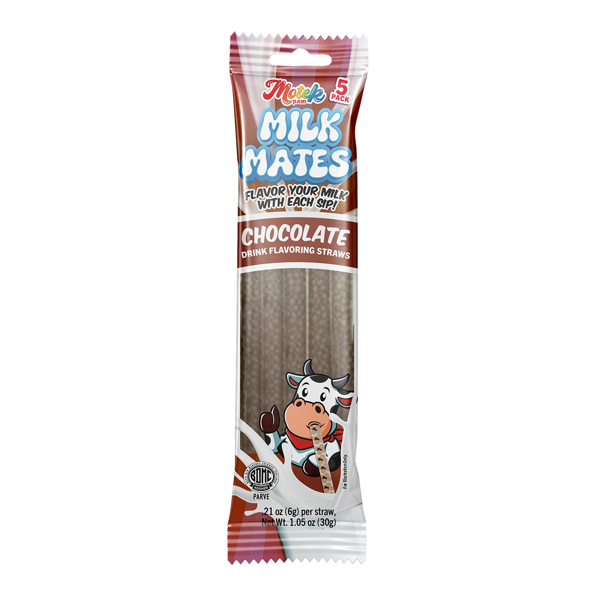 Milk Mates Straw - Chocolate, Motek