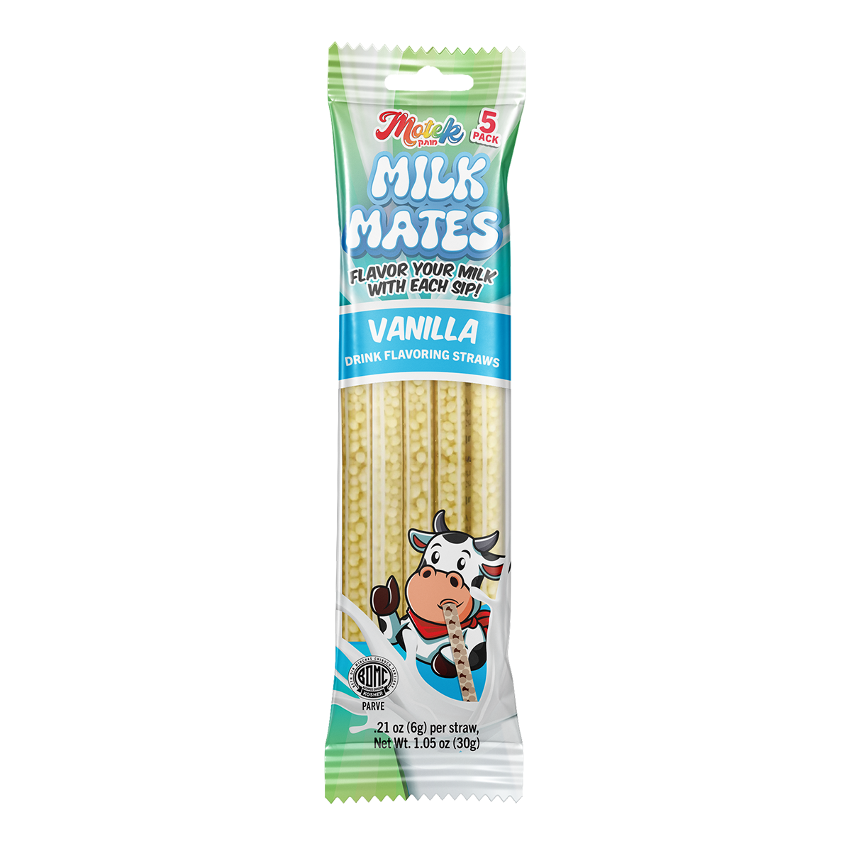 Milk Mates Straw - Vanilla, Motek