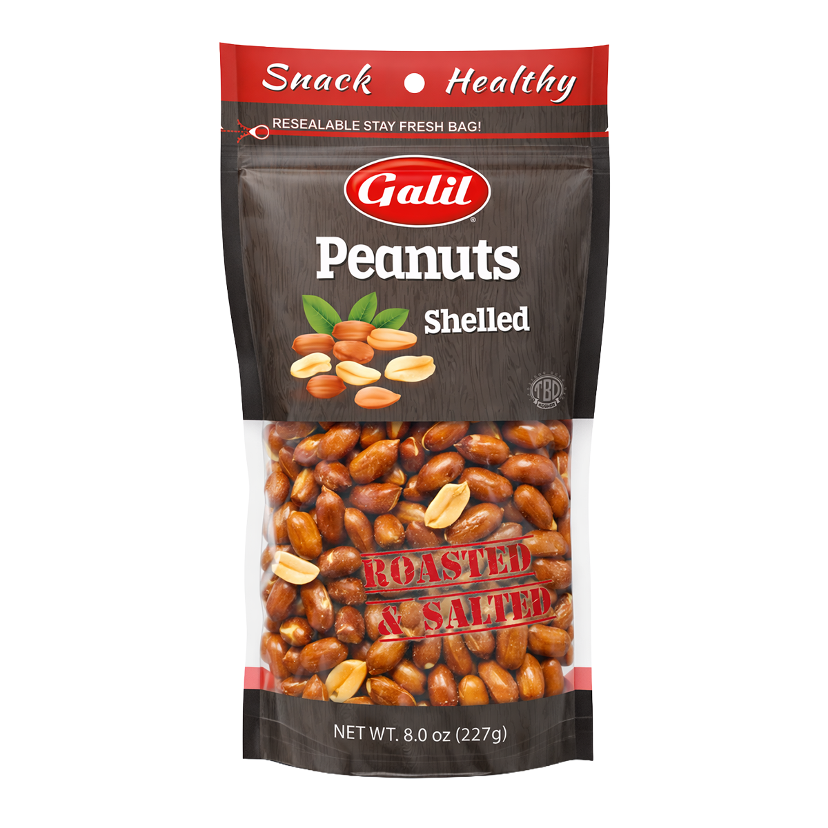 Shelled Roasted/Salted Peanuts, Galil