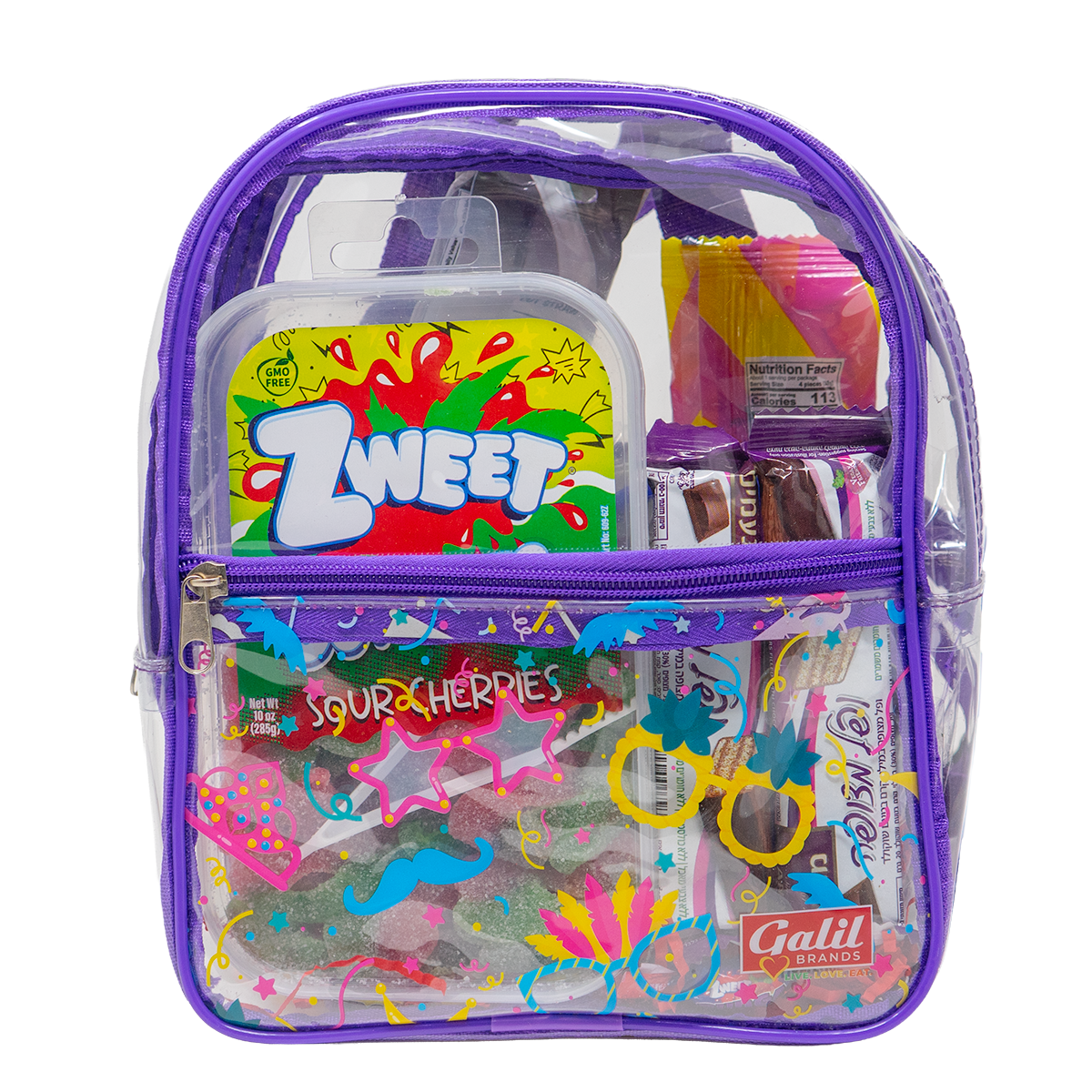 Purim Gift Backpack | Mishloach Manot | Large 33.3 oz | Galil