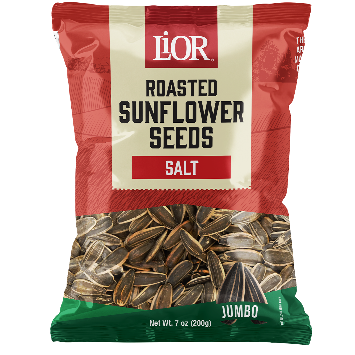 tong garden sunflower seeds Roasted & Salted Jumbo Sunflower Seeds, LiOR Pack of 6