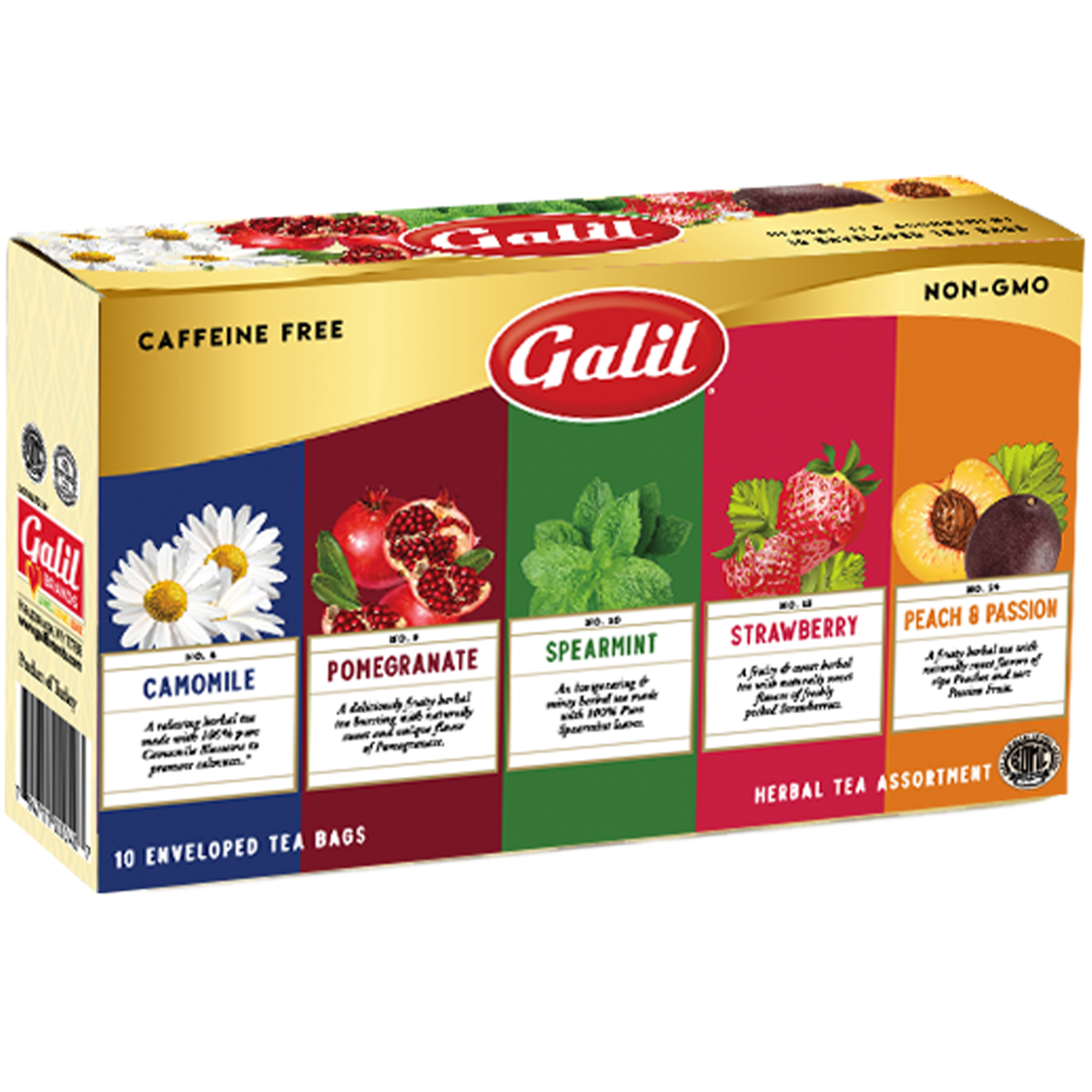 Fruit Assortment Tea | 10' Tea Bags | Galil
