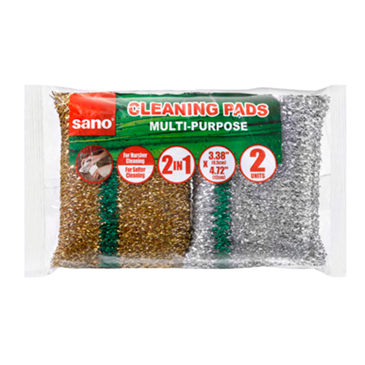 Multipurpose Cleaning Pads | 2 PCS | sano