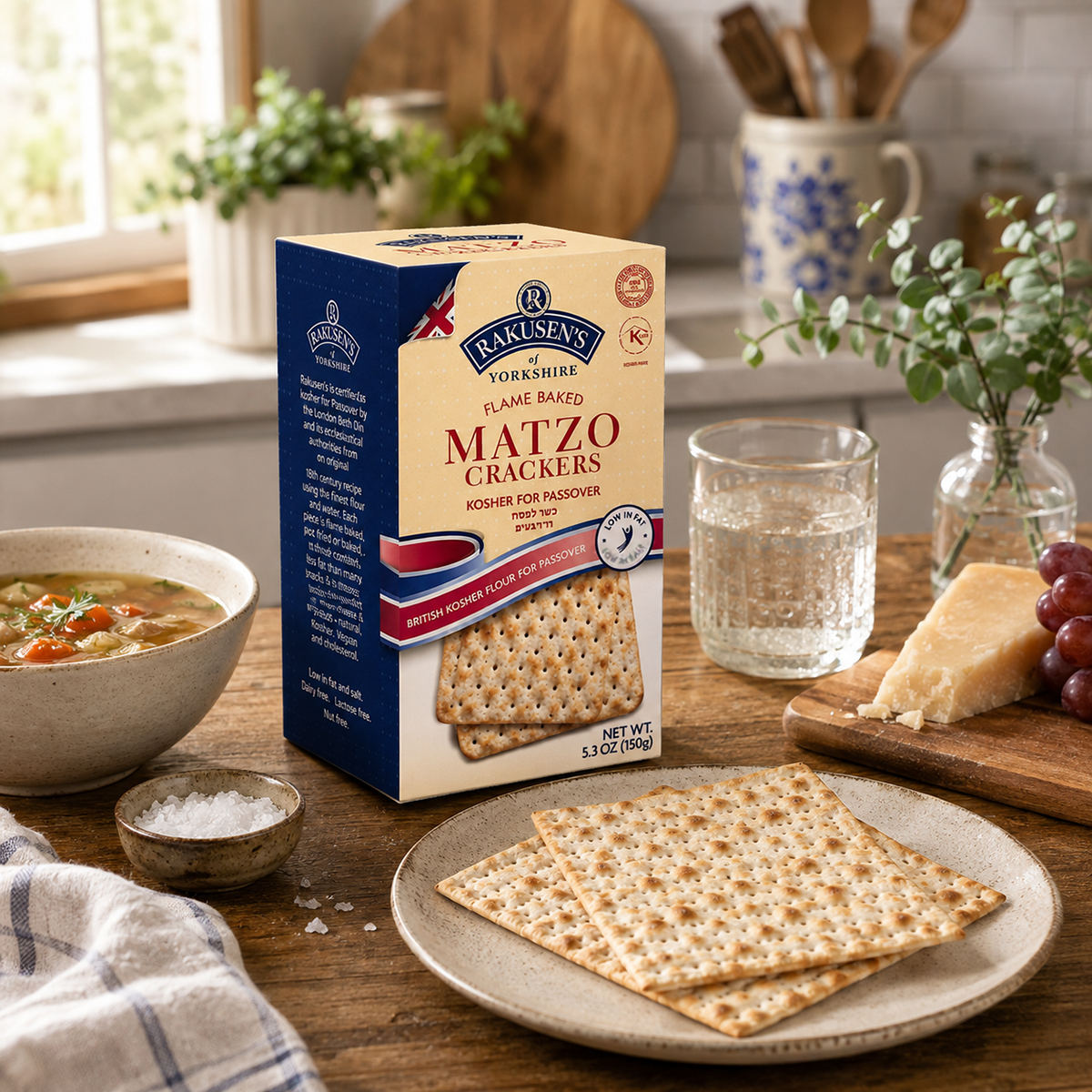 Mini Matzo Crackers | 5.3 oz | Rakusen