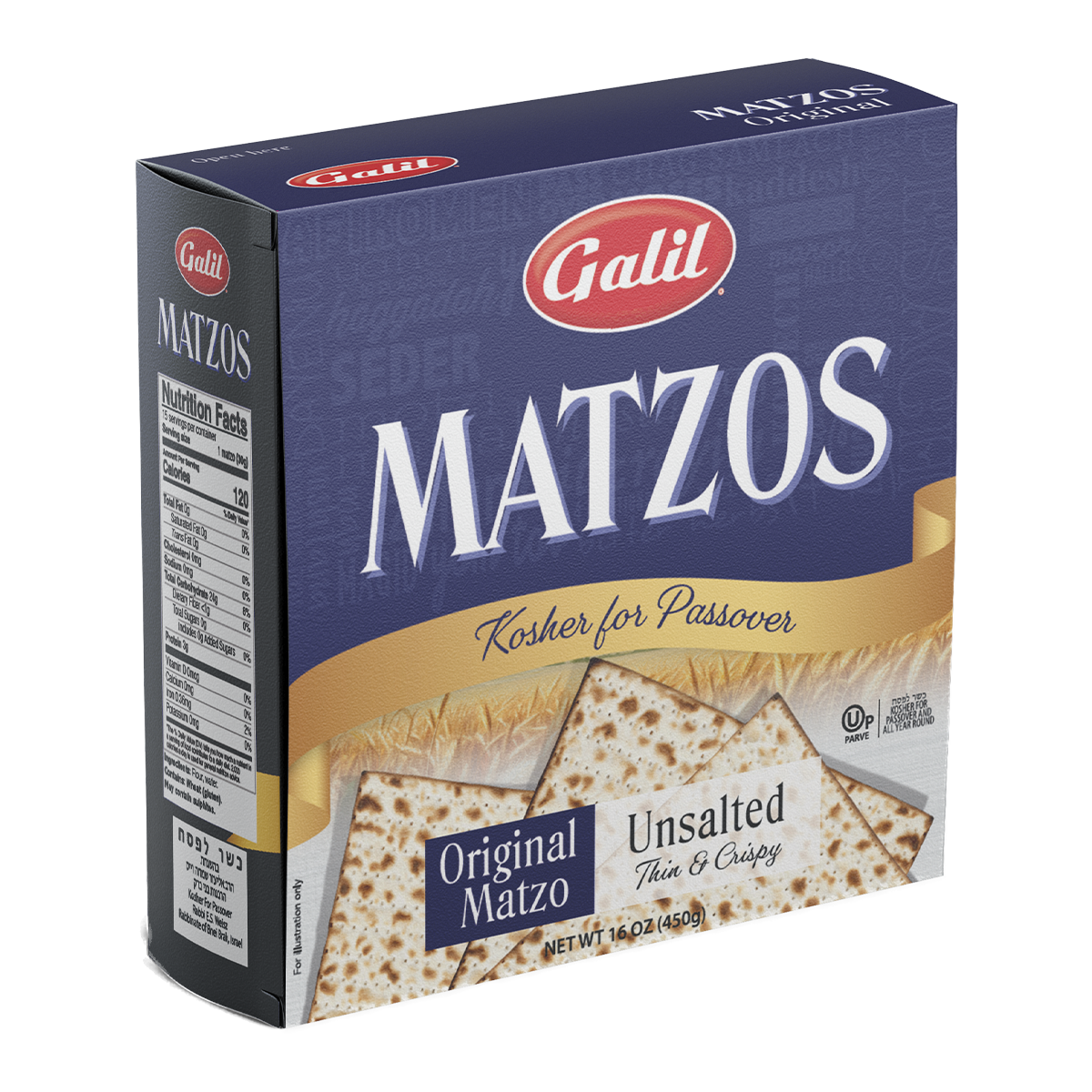 Original Matzos | Unsalted | 1 lb Box | Galil – OurBasket Original Matzos | Unsalted | 1 lb Box | Galil – OurBasket