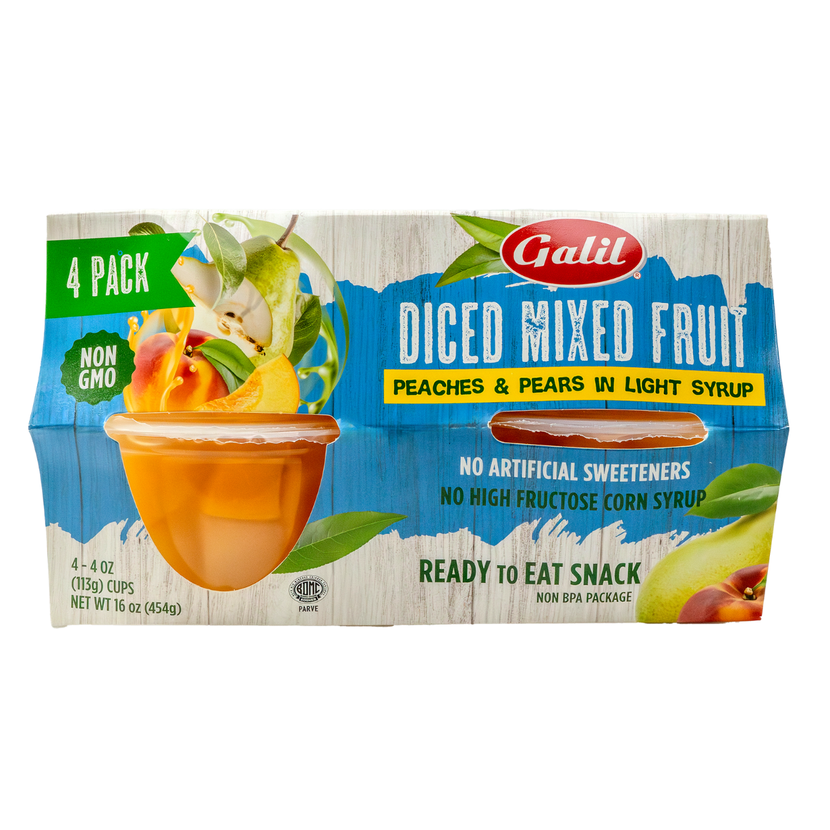 Diced Peaches and Pears in Light Syrup, Galil – OurBasket