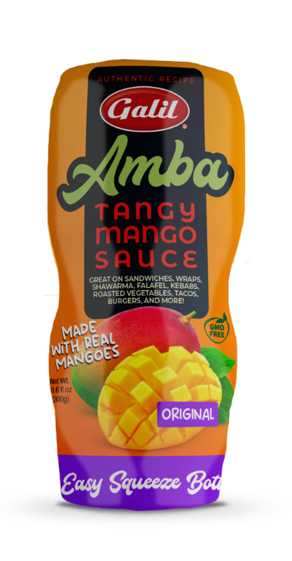 Tangy Mango Sauce | Squeeze Bottle | 10.6 oz | Galil Amba