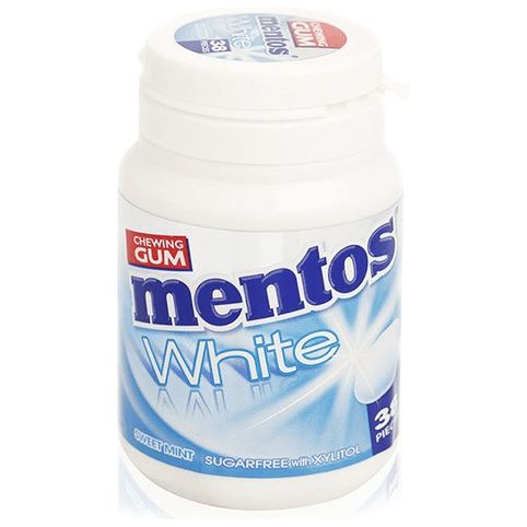 Mentos Gum | White Sweet mint Jar | 60 g - ShopGalil