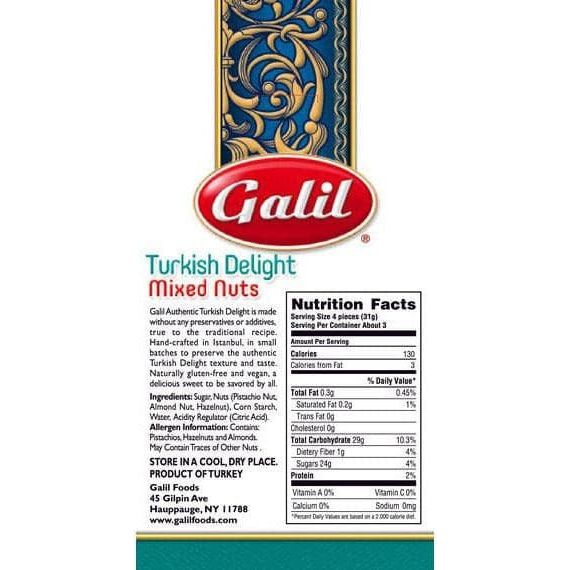 Mixed Nuts Turkish Delight | 3.5 oz | Galil - ShopGalil