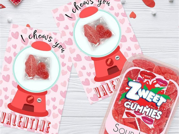 DIY 'I Chews You' Valentine's Day Card