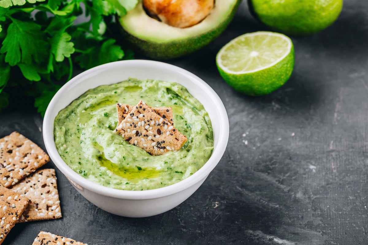 Creamy Avocado Lime Dip with Avocado Oil
