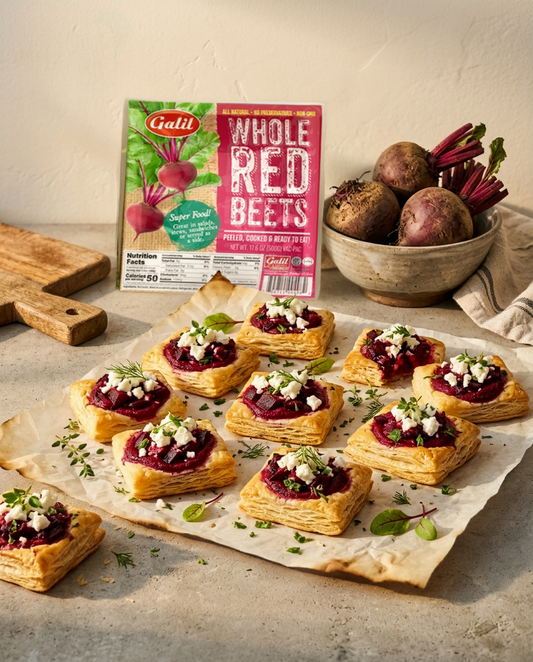 Beet & Feta Puff Pastry Bites