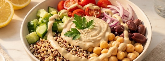 Quinoa Bowl with Tahini Dressing Recipe