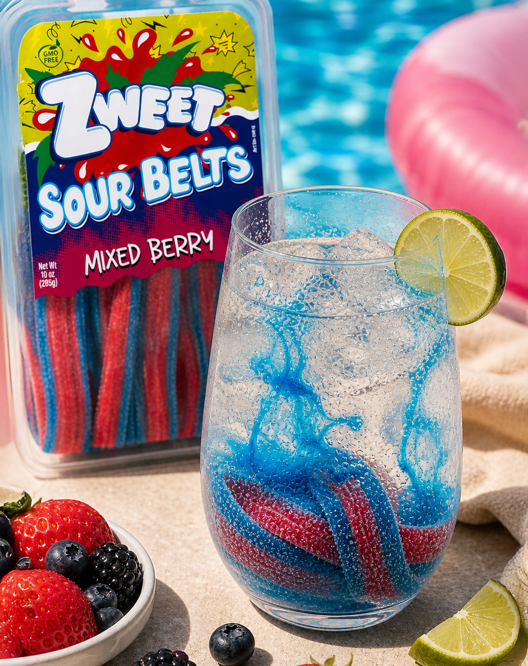 Electric Blue Margarita (Mocktail)