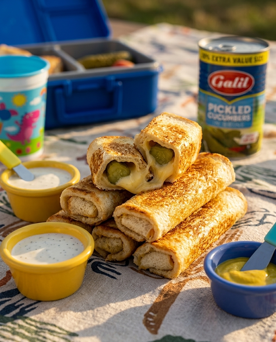 Pickle Grilled Cheese Roll-Ups