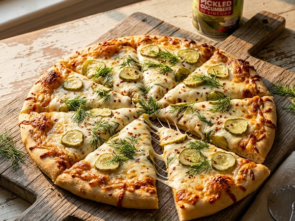 Creamy Dill Pickle Pizza