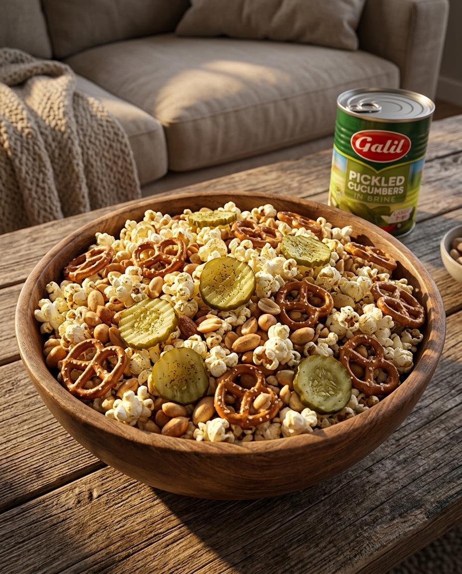 Pickle Popcorn Snack Mix