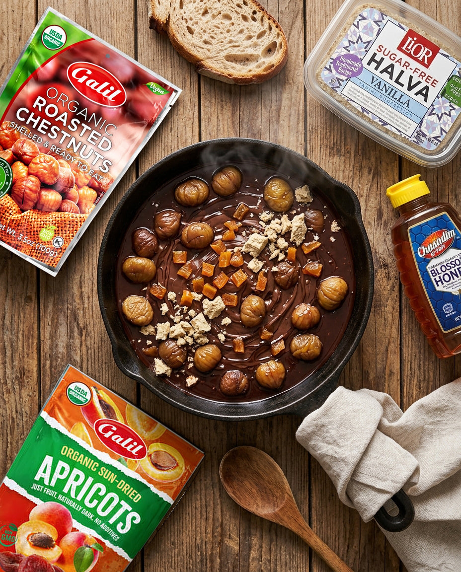 Honey-Glazed Chestnut & Dark Chocolate Skillet