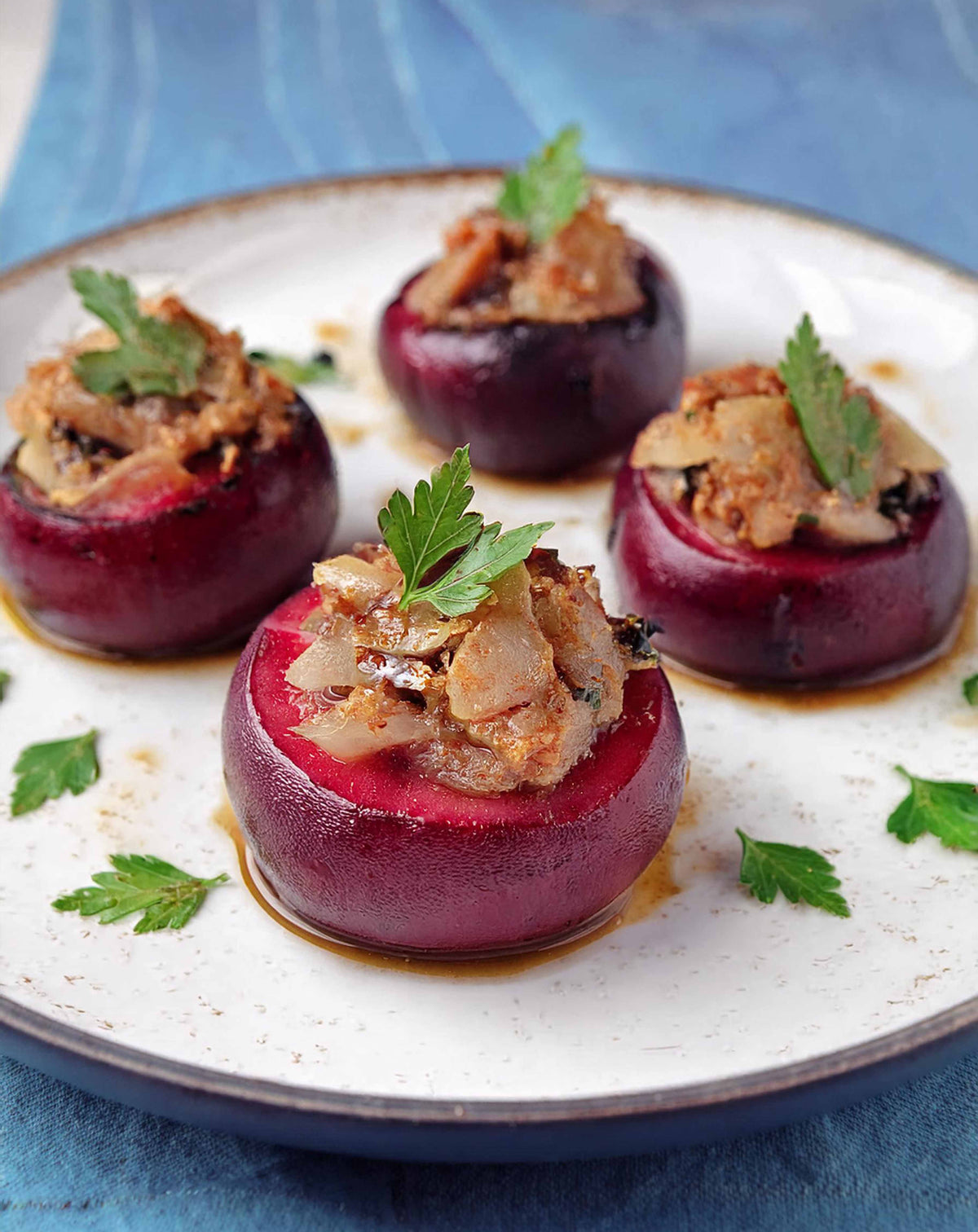 Stuffed Beets with Chestnuts