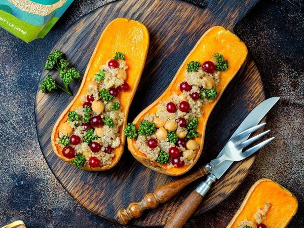 Galil's Quinoa & Chickpea Stuffed Squash