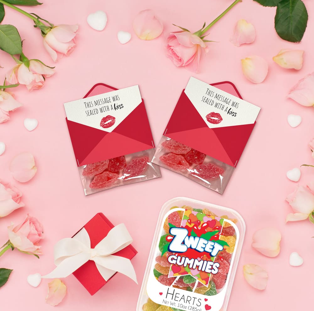 DIY Kiss Valentine's Day Card