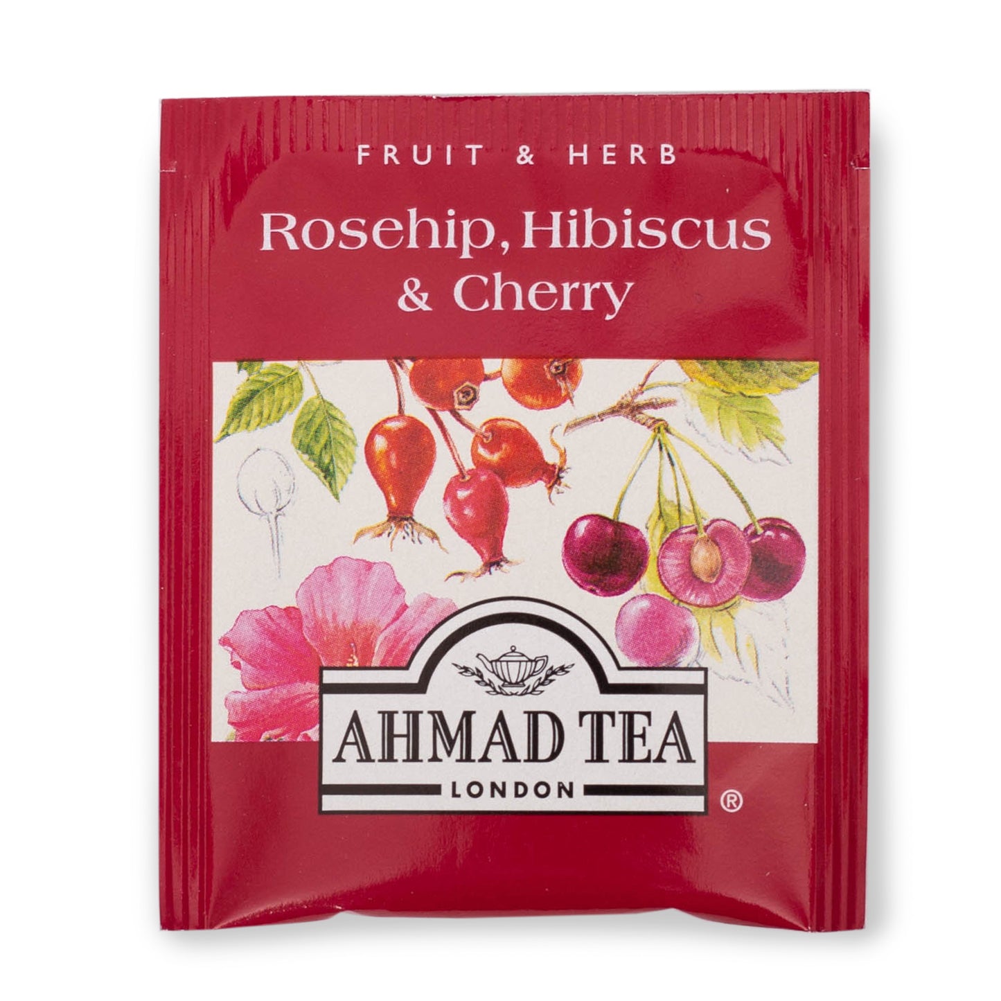 Rosehip, Hibiscus & Cherry Infusion Fruit Tea - Herbal | 20' Tea Bags | Ahmad Tea