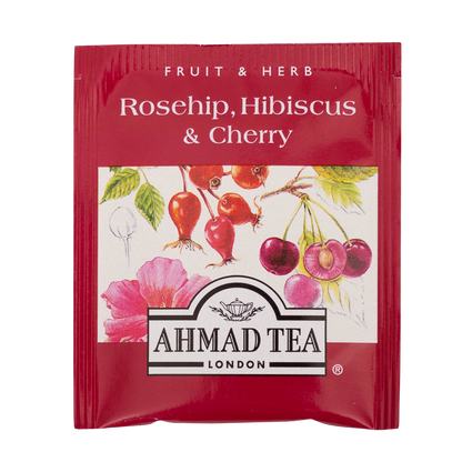 Rosehip, Hibiscus & Cherry Infusion Herbal Fruit Tea, Ahmad Tea