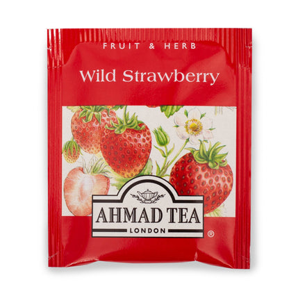 Wild Strawberry Infusion Fruit Tea - Herbal | 20' Tea Bags | Ahmad Tea