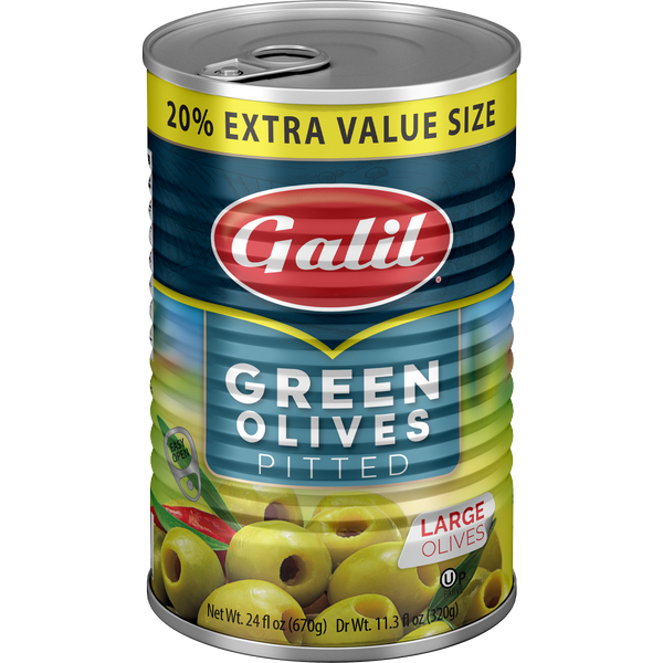 Green Olives Large Pitted, Galil