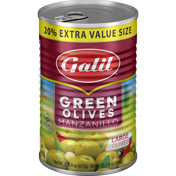 Green Olives Manzanillo 15-17, Galil