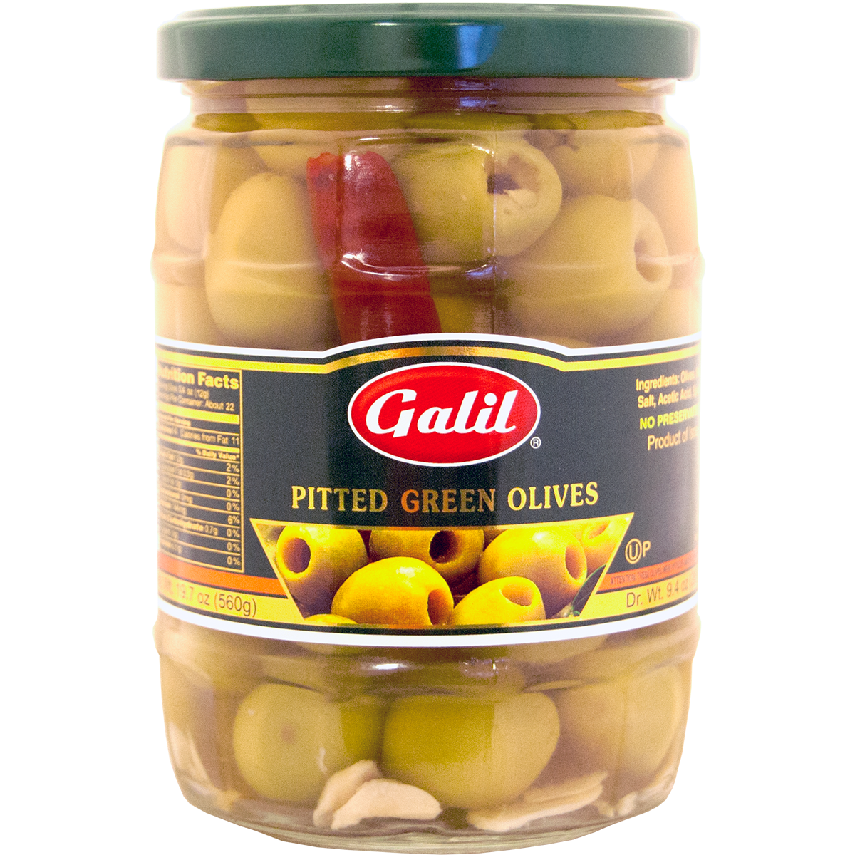 Green Olives Pitted, Galil