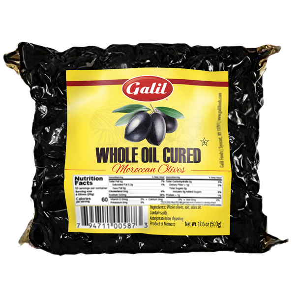 Oil Cured Black Olives Vac-Pack, Galil – OurBasket