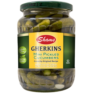 Mini Gherkin Pickles, Shams