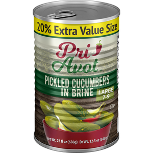 Cucumber Pickles7-9 Brine, Pri-Avot
