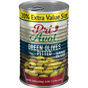 Green Pitted Olives 17-20, Pri-Avot
