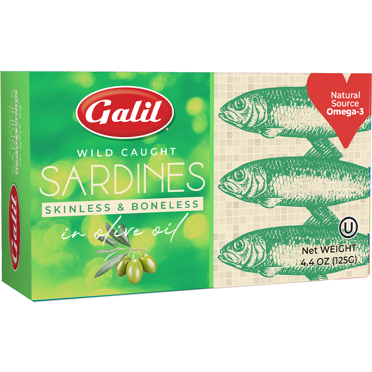 Boneless & Skinless Sardines in Olive Oil, Galil