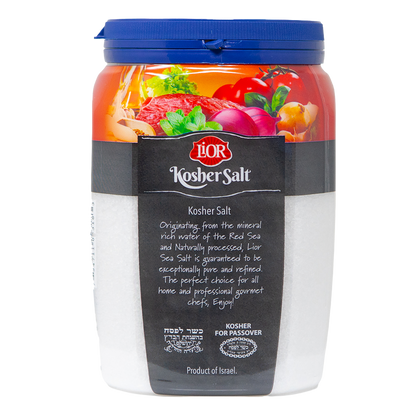 Kosher Salt, Coarse Sea Salt Chefs Jar, LiOR