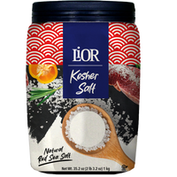 Kosher Salt, Coarse Sea Salt Chefs Jar, LiOR