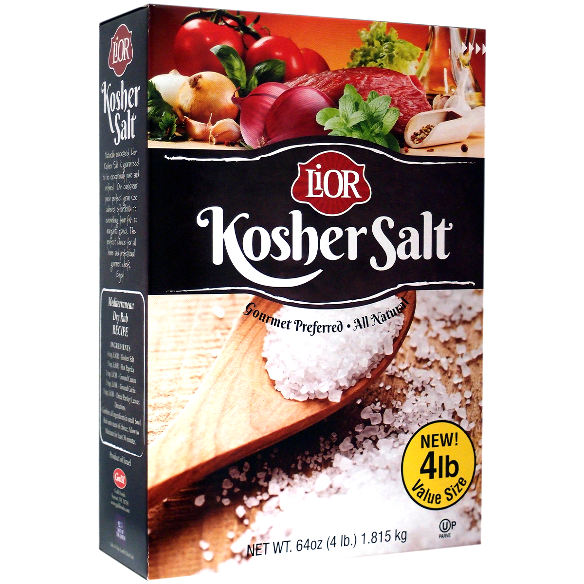 Natural Kosher Sea Salt Box, LiOR
