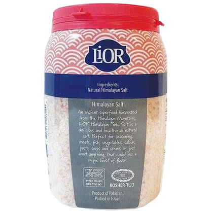 Coarse Himalayan Pink Salt, Chefs Jar, LiOR