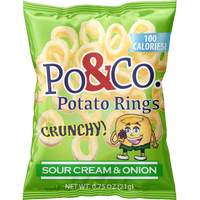 Sour Cream & Onion Potato Rings, Po & Co.