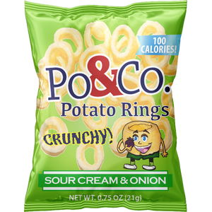 Sour Cream & Onion Potato Rings, Po & Co.