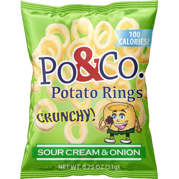 Sour Cream & Onion Potato Rings, Po & Co.