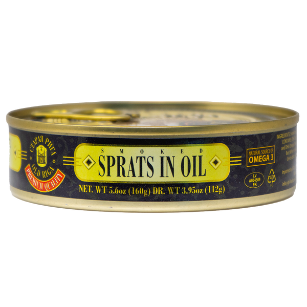 Smoked Sprats In Oil Can, Old Riga
